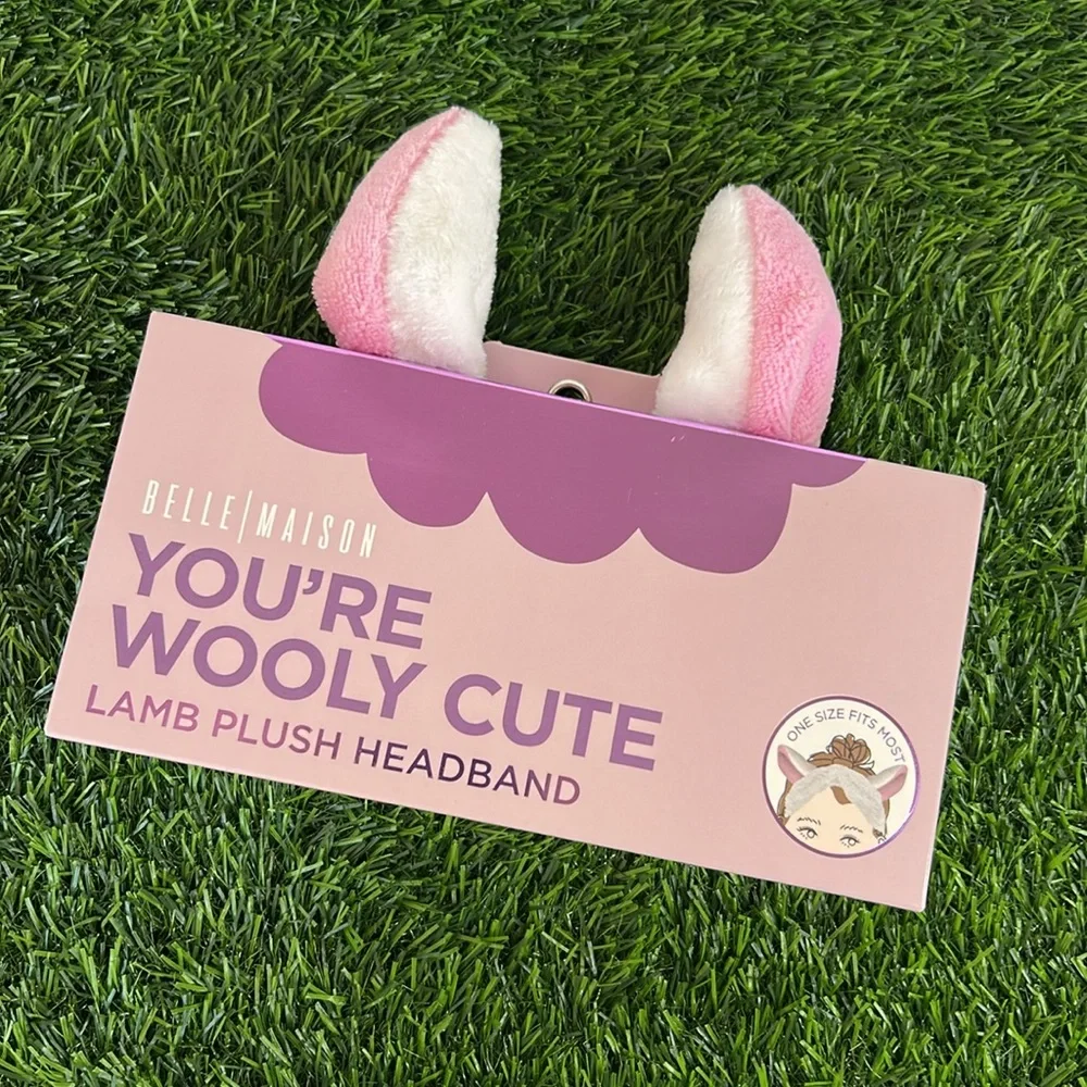 NIB Belle Maison Lamb Plush Headband